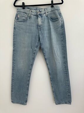 Ag Adriano Goldschmied Light Wash Boyfriend Jeans
